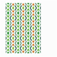 Chevron Wave Green Orange Large Garden Flag (two Sides)