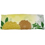 Abstract Flowers Sunflower Gold Red Brown Green Floral Leaf Frame Body Pillow Case (Dakimakura) Body Pillow Case