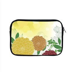 Abstract Flowers Sunflower Gold Red Brown Green Floral Leaf Frame Apple Macbook Pro 15  Zipper Case by Alisyart