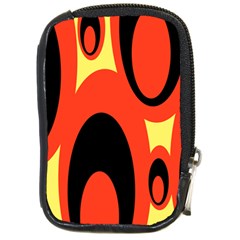 Circle Eye Black Red Yellow Compact Camera Cases