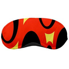 Circle Eye Black Red Yellow Sleeping Masks