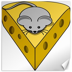 Cheese Mose Yellow Grey Canvas 12  X 12   by Alisyart