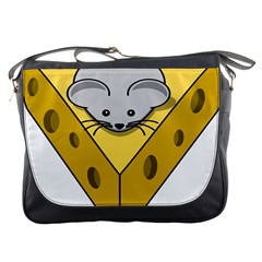 Cheese Mose Yellow Grey Messenger Bags