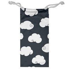 Cloud White Gray Sky Jewelry Bag by Alisyart