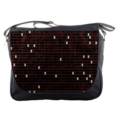 Cubes Small Background Messenger Bags by Simbadda
