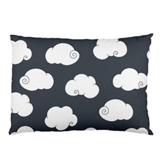 Cloud White Gray Sky Pillow Case by Alisyart