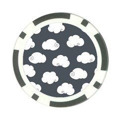 Cloud White Gray Sky Poker Chip Card Guard (10 Pack)