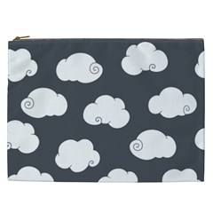 Cloud White Gray Sky Cosmetic Bag (xxl) 