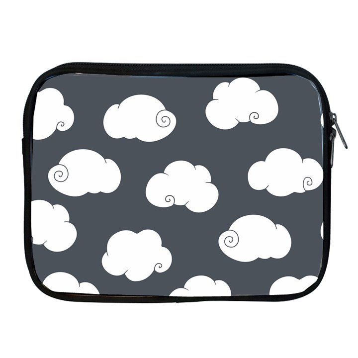 Cloud White Gray Sky Apple iPad 2/3/4 Zipper Cases