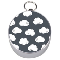 Cloud White Gray Sky Silver Compasses by Alisyart