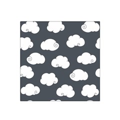 Cloud White Gray Sky Satin Bandana Scarf