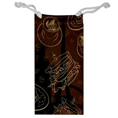 Coffe Break Cake Brown Sweet Original Jewelry Bag by Alisyart