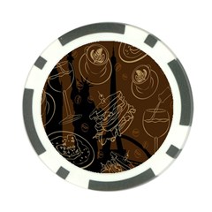 Coffe Break Cake Brown Sweet Original Poker Chip Card Guard