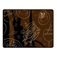 Coffe Break Cake Brown Sweet Original Fleece Blanket (small)