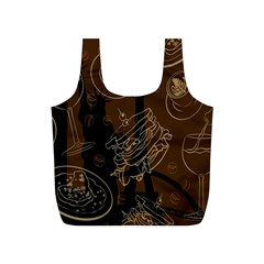 Coffe Break Cake Brown Sweet Original Full Print Recycle Bags (s)  by Alisyart