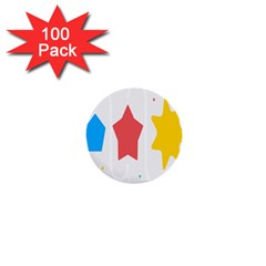 Evolution Jumsoft Star 1  Mini Buttons (100 Pack)  by Alisyart