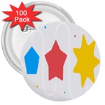 Evolution Jumsoft Star 3  Buttons (100 pack)  Front