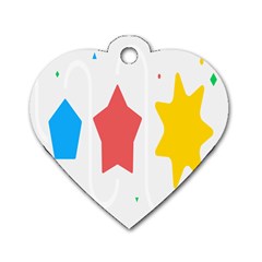 Evolution Jumsoft Star Dog Tag Heart (two Sides) by Alisyart