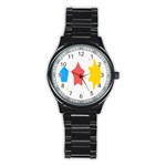 Evolution Jumsoft Star Stainless Steel Round Watch Front