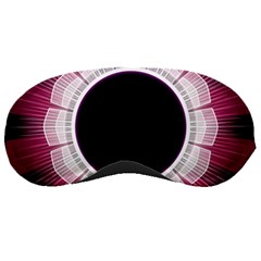 Circle Border Hole Black Red White Space Sleeping Masks