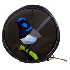 Animals Bird Green Ngray Black White Blue Mini Makeup Bags