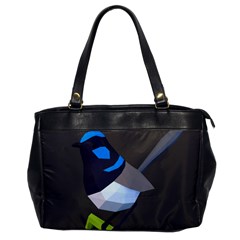 Animals Bird Green Ngray Black White Blue Office Handbags