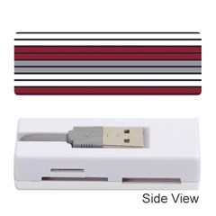 Fabric Line Red Grey White Wave Memory Card Reader (stick) 