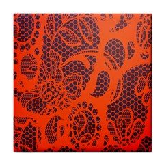 Enlarge Orange Purple Tile Coasters