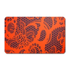 Enlarge Orange Purple Magnet (rectangular) by Alisyart