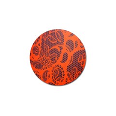 Enlarge Orange Purple Golf Ball Marker