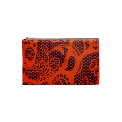 Enlarge Orange Purple Cosmetic Bag (small)  by Alisyart