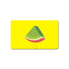 Fruit Melon Sweet Yellow Green White Red Magnet (name Card) by Alisyart