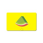 Fruit Melon Sweet Yellow Green White Red Magnet (Name Card) Front