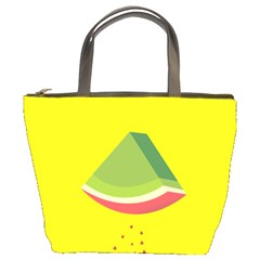 Fruit Melon Sweet Yellow Green White Red Bucket Bags by Alisyart