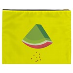 Fruit Melon Sweet Yellow Green White Red Cosmetic Bag (XXXL)  Back