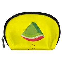 Fruit Melon Sweet Yellow Green White Red Accessory Pouches (large)  by Alisyart