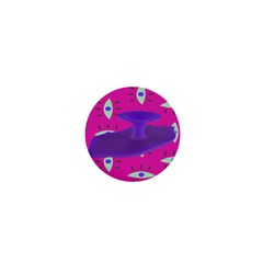 Eye Purple Pink 1  Mini Buttons by Alisyart