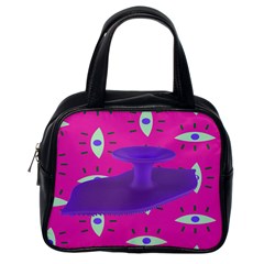 Eye Purple Pink Classic Handbags (one Side) by Alisyart