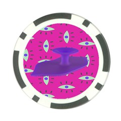 Eye Purple Pink Poker Chip Card Guard (10 Pack)