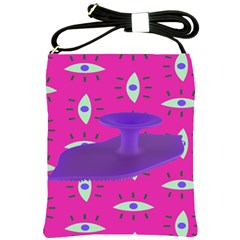 Eye Purple Pink Shoulder Sling Bags