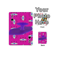 Eye Purple Pink Playing Cards 54 (mini) 