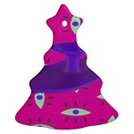 Eye Purple Pink Christmas Tree Ornament (Two Sides) Front