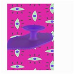 Eye Purple Pink Large Garden Flag (Two Sides) Front