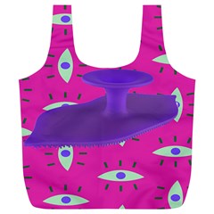 Eye Purple Pink Full Print Recycle Bags (l)  by Alisyart