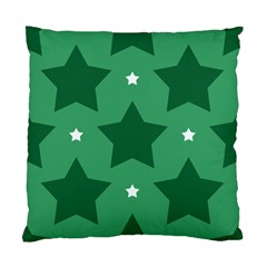 Green White Star Standard Cushion Case (two Sides)