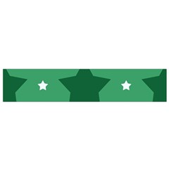 Green White Star Flano Scarf (small) by Alisyart