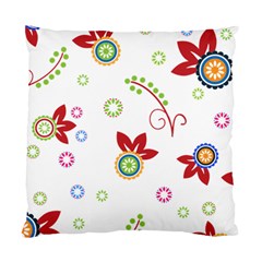 Floral Flower Rose Star Standard Cushion Case (two Sides) by Alisyart