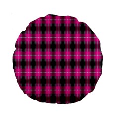 Cell Background Pink Surface Standard 15  Premium Round Cushions by Simbadda