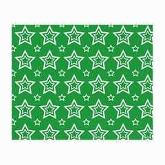 Green White Star Line Space Small Glasses Cloth by Alisyart