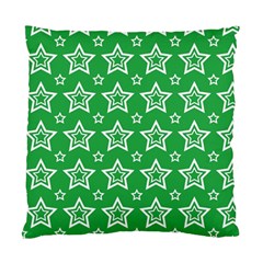 Green White Star Line Space Standard Cushion Case (two Sides)